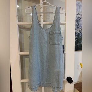 Universal Thread Light Wash Denim Tank Dress NWT Skirtall 90s Y2K Simple Classic
